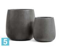 Кашпо TREEZ Effectory Beton Design-чаша, тёмно-серый бетон 34-d, 38-h в #REGION_NAME_DECLINE_PP#