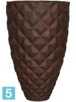 Кашпо Capi lux heraldry vase elegant i rust d-44 h-69 см в #REGION_NAME_DECLINE_PP#