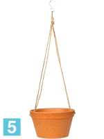 Кашпо подвесное Fibrics bamboo basket, терракотовое (per 6 pcs.) d-25 h-14 см в #REGION_NAME_DECLINE_PP#