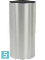 Кашпо Parel column stainless steel brushed on felt (1.2mm) d-40 h-75 см в #REGION_NAME_DECLINE_PP#
