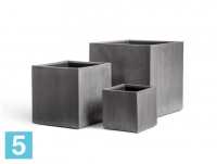 Кашпо TREEZ Effectory Beton Куб, тёмно-серый бетон 20-l, 20-w, 20-h (без вставки) в #REGION_NAME_DECLINE_PP#