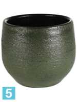 Кашпо Zembla pot, зеленое d-15 h-13 см в #REGION_NAME_DECLINE_PP#
