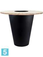 Кашпо с барным столом Otium olla table herba, черное d-131 h-102 см в #REGION_NAME_DECLINE_PP#