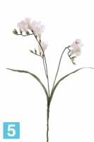 Искусственный цветок для декора Фрезия 63h белый (10 цветков + 9 бутонов) в #REGION_NAME_DECLINE_PP#