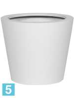 Кашпо Fiberstone bucket xs, матовое белое d-40 h-35 см в #REGION_NAME_DECLINE_PP#