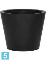 Кашпо Fiberstone bucket s, черное d-50 h-40 см в #REGION_NAME_DECLINE_PP#