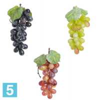 Виноград искусственный, l-18 см., черный/зеленый/красный