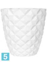 Кашпо Capi lux heraldry vase taper, круглое i, белое d-38 h-40 см в #REGION_NAME_DECLINE_PP#