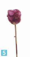 Искусственный цветок для декора Роза "Ретро романс" 58h фуксия (бутон) в #REGION_NAME_DECLINE_PP#