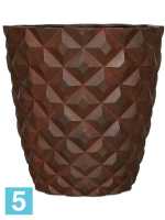 Кашпо Capi lux heraldry vase taper, круглое i rust d-38 h-40 см в #REGION_NAME_DECLINE_PP#