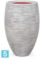 Кашпо Capi nature rib nl vase vase elegant deluxe, слоновая кость d-45 h-72 см в #REGION_NAME_DECLINE_PP#