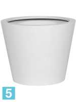 Кашпо Fiberstone bucket s, матовое белое d-50 h-40 см в #REGION_NAME_DECLINE_PP#