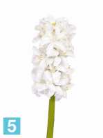 Искусственный цветок для декора Гиацинт 30h белый