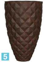 Кашпо Capi lux heraldry vase elegant ii rust d-59 h-87 см в #REGION_NAME_DECLINE_PP#