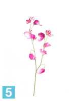 Искусственный цветок для декора Латурус 50h лиловый (2 ветки + горошек)