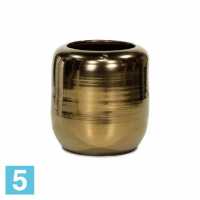 Напольное кашпо Fleur ami Glaze Vase Antique-gold 38-d, 36-h, золотое
