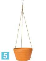 Кашпо подвесное Fibrics bamboo basket rib, терракотовое (per 12 pcs.) d-24 h-14 см в #REGION_NAME_DECLINE_PP#