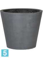 Кашпо Fiberstone bucket m, серое d-58 h-50 см в #REGION_NAME_DECLINE_PP#