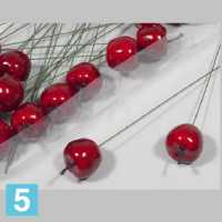 Яблоки искусственные, d-3.5, h-20 см., красные, глянцевые, 24 шт, на пике в #REGION_NAME_DECLINE_PP#