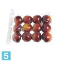 Яблоки искусственные, d-3,5 см., красные, 12 шт в #REGION_NAME_DECLINE_PP#
