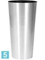 Кашпо Alure, конус aluminium brushed lacquered d-39 h-78 см в #REGION_NAME_DECLINE_PP#
